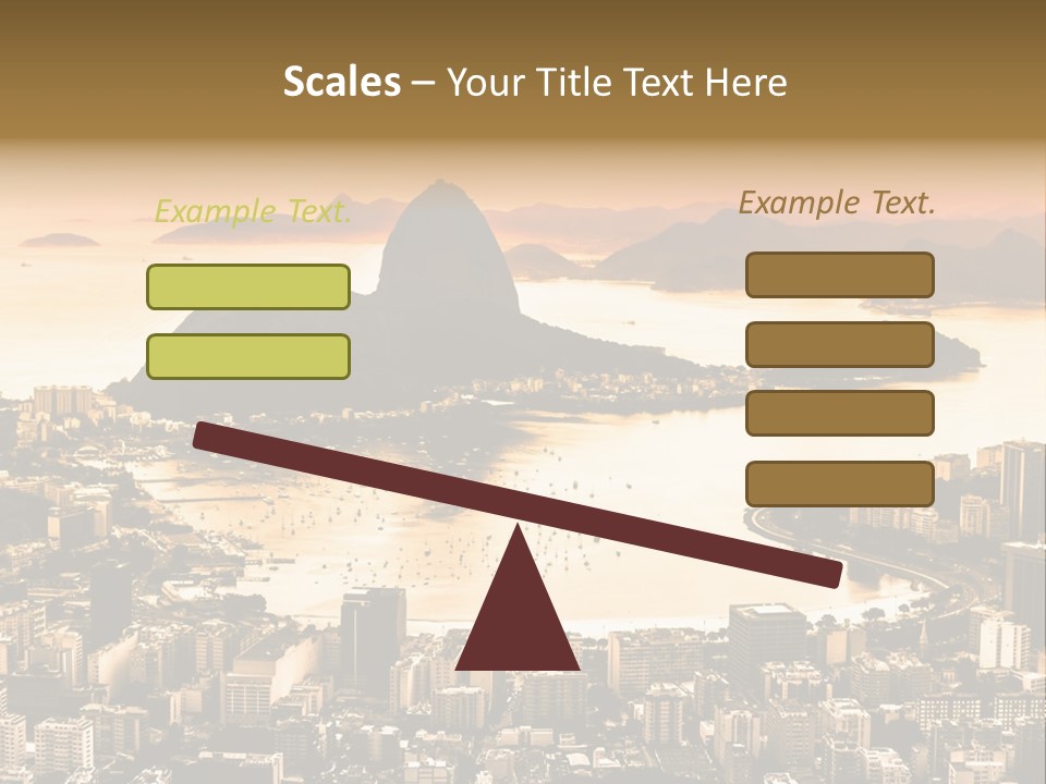 Summer Skyline Landmark PowerPoint Template