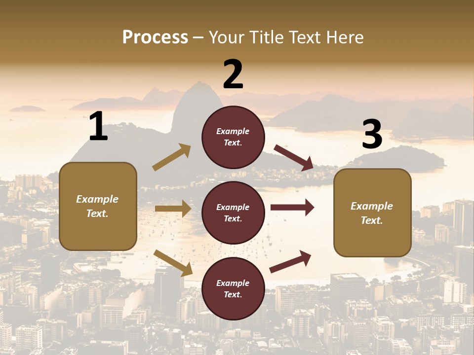 Summer Skyline Landmark PowerPoint Template