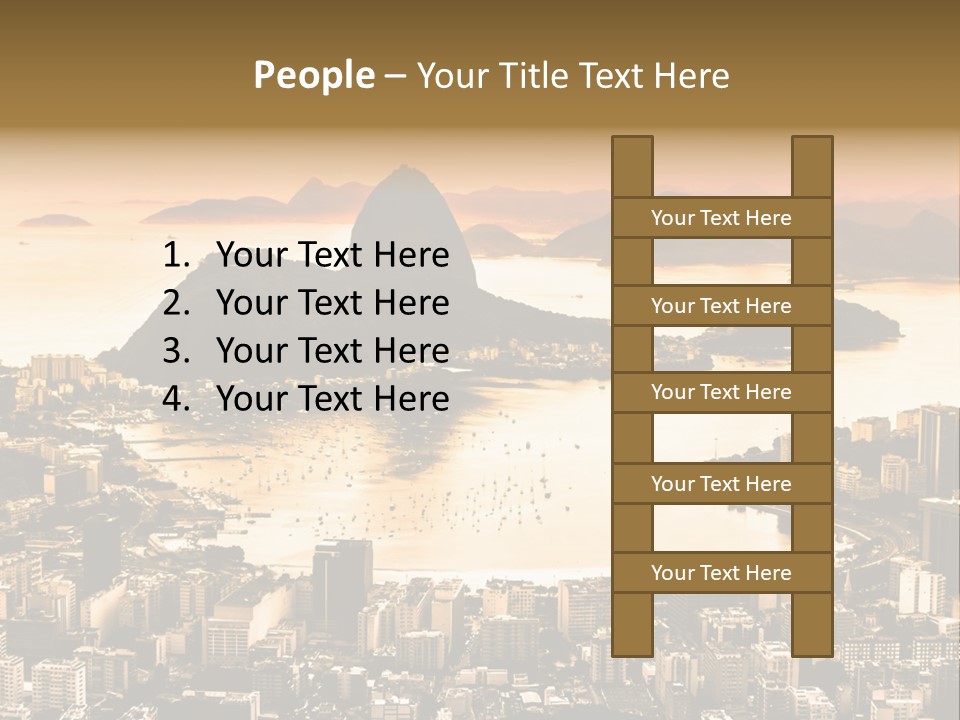 Summer Skyline Landmark PowerPoint Template