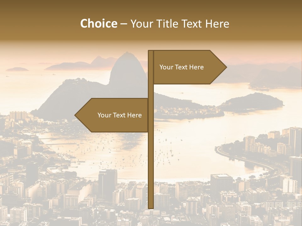 Summer Skyline Landmark PowerPoint Template