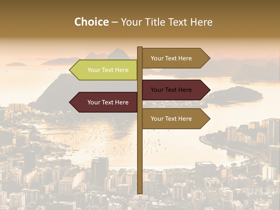 Summer Skyline Landmark PowerPoint Template