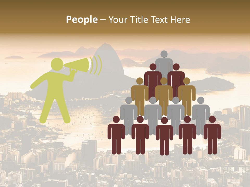 Summer Skyline Landmark PowerPoint Template