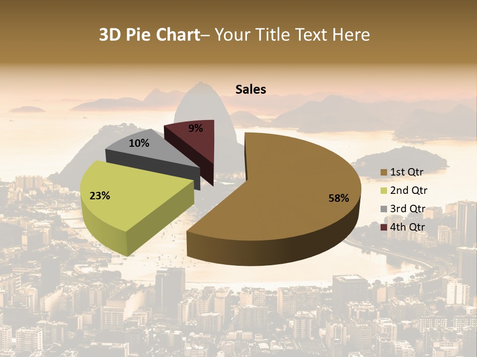 Summer Skyline Landmark PowerPoint Template