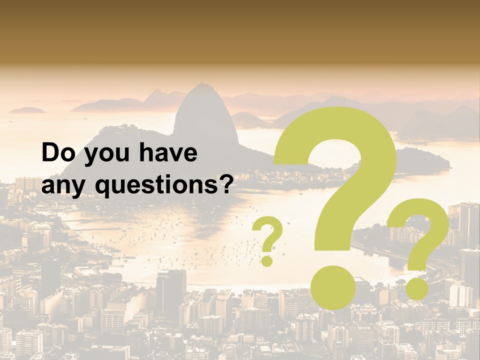 Summer Skyline Landmark PowerPoint Template