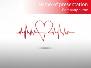 Ecg Heartbeat Life PowerPoint Template