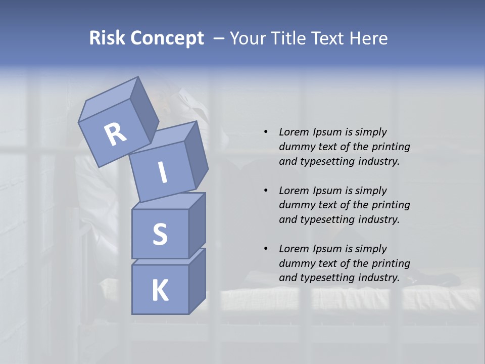 Fraud Locked Sad PowerPoint Template