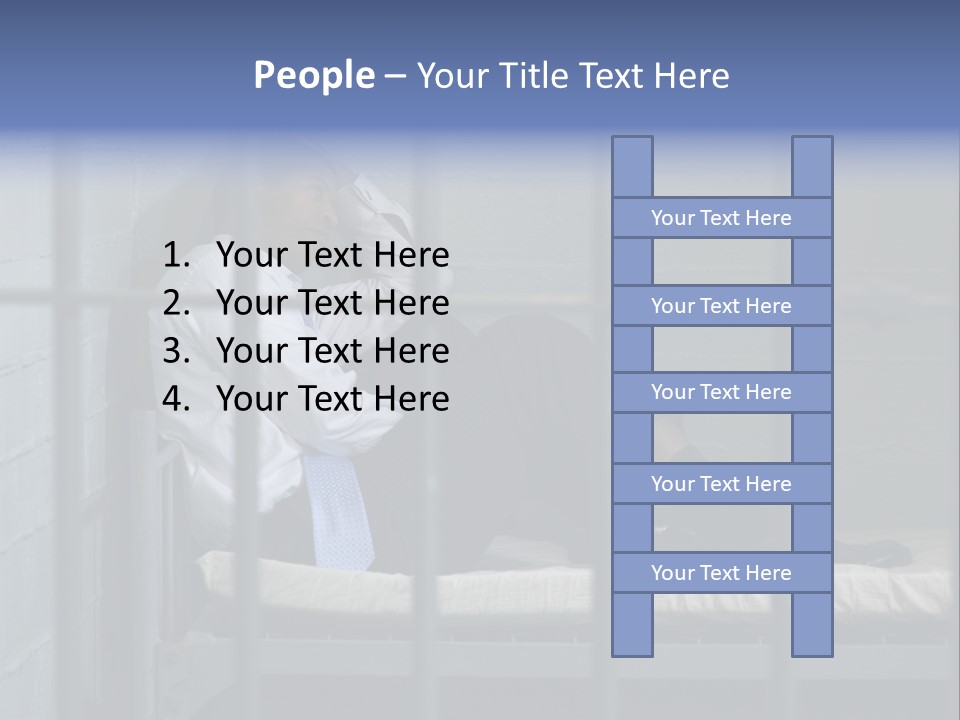 Fraud Locked Sad PowerPoint Template