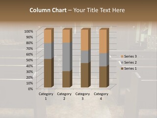 An Empty Courtroom With Wooden Pews And Chairs PowerPoint Template