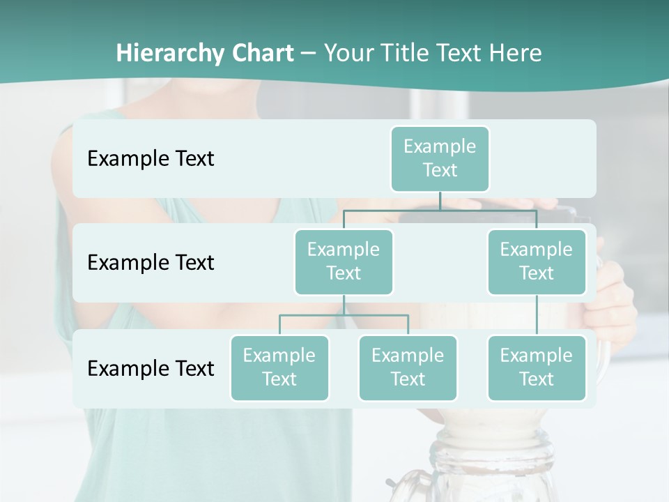 A Woman Is Making A Smoothie In A Blender PowerPoint Template