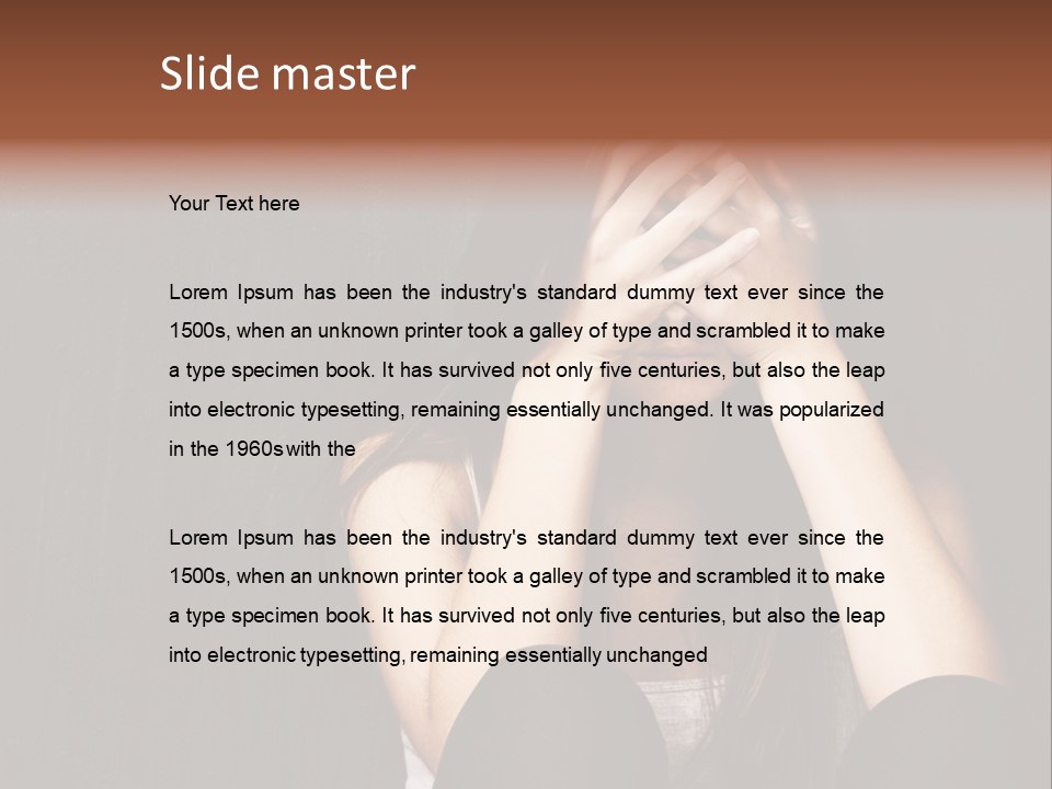 Ceylon Background Leaf PowerPoint Template