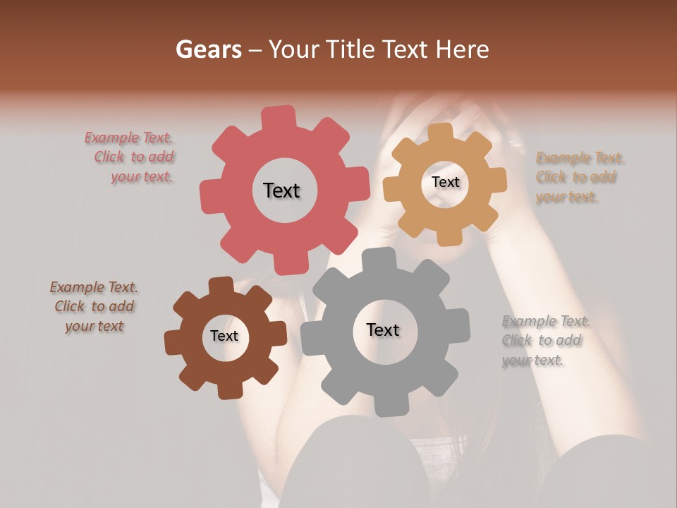 Ceylon Background Leaf PowerPoint Template