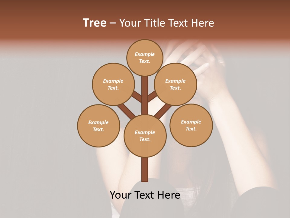 Ceylon Background Leaf PowerPoint Template