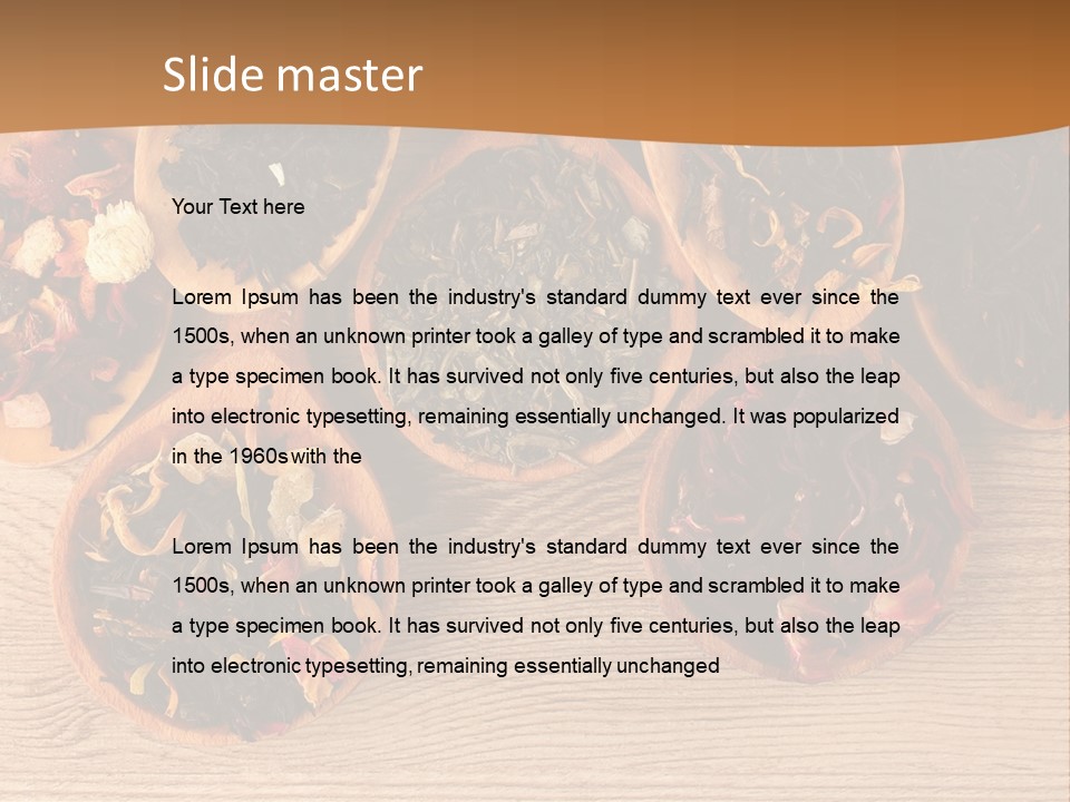 Ceylon Background Leaf PowerPoint Template