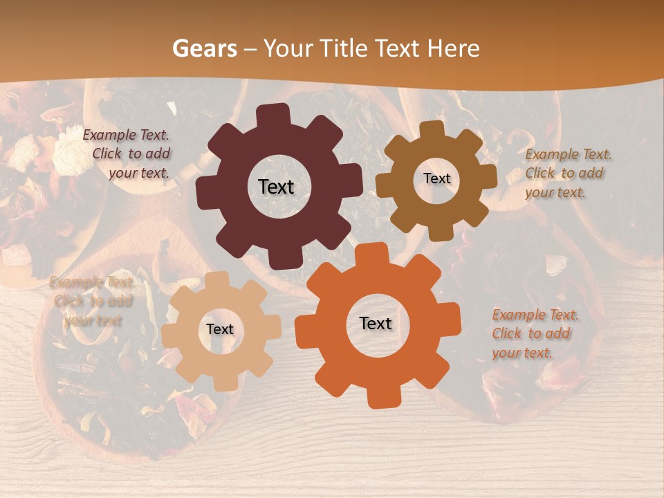 Ceylon Background Leaf PowerPoint Template