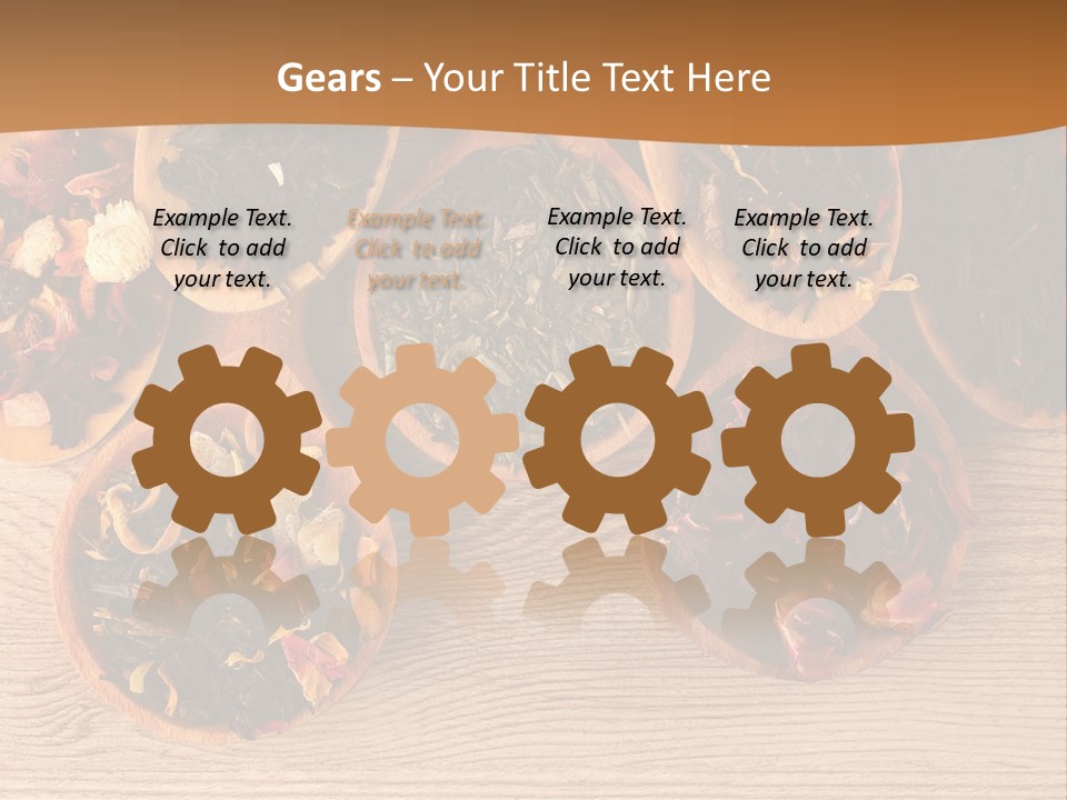 Ceylon Background Leaf PowerPoint Template