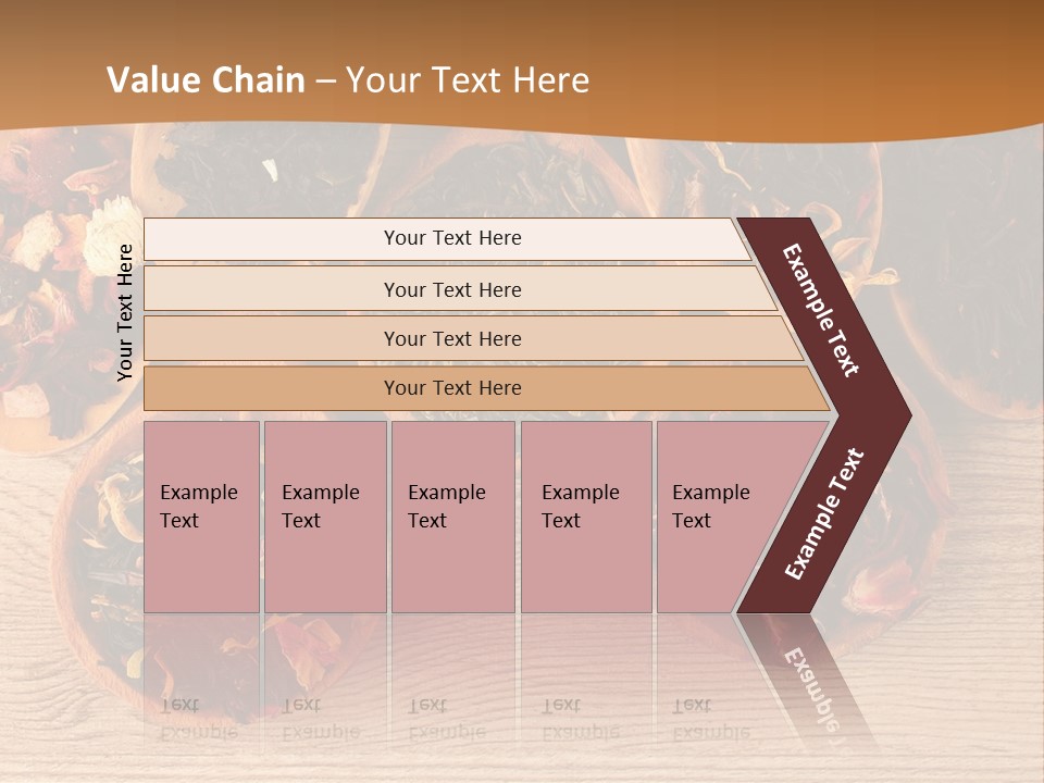 Ceylon Background Leaf PowerPoint Template