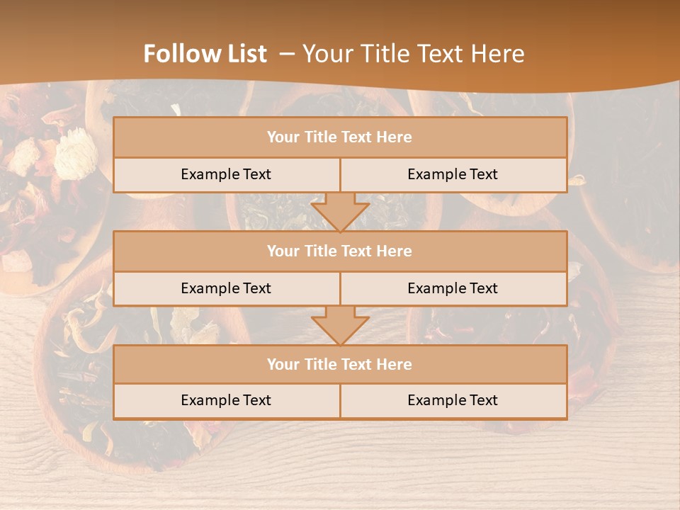 Ceylon Background Leaf PowerPoint Template