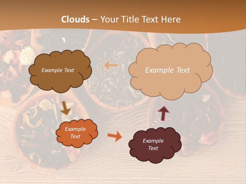 Ceylon Background Leaf PowerPoint Template