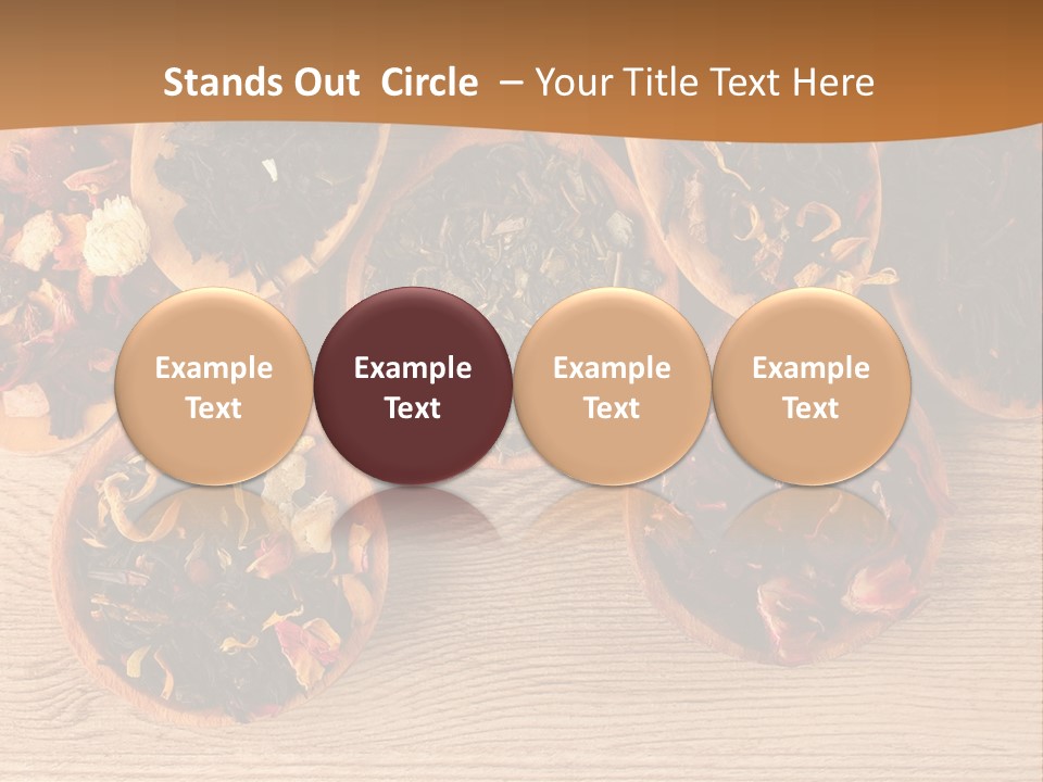 Ceylon Background Leaf PowerPoint Template