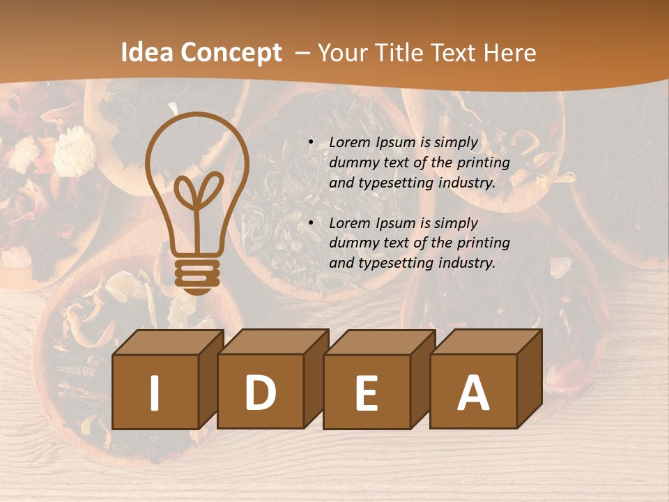 Ceylon Background Leaf PowerPoint Template