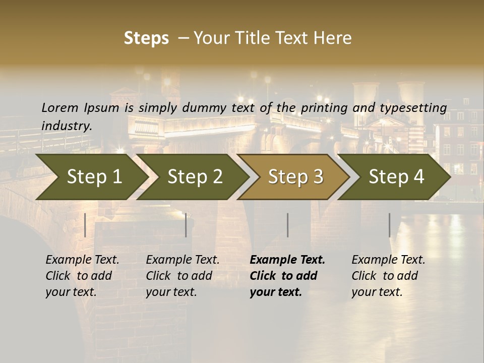 Old Beautiful Reflection PowerPoint Template