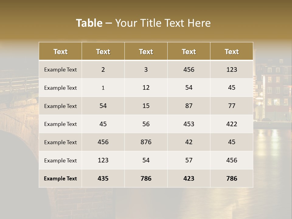 Old Beautiful Reflection PowerPoint Template