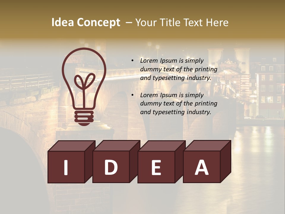 Old Beautiful Reflection PowerPoint Template