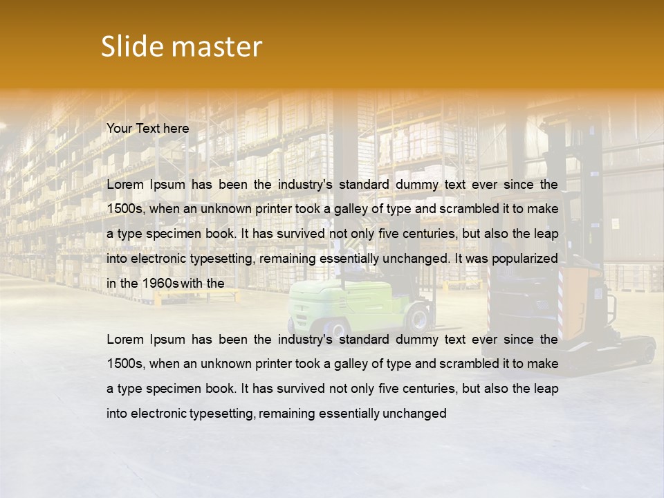 Big Goods Transportation PowerPoint Template