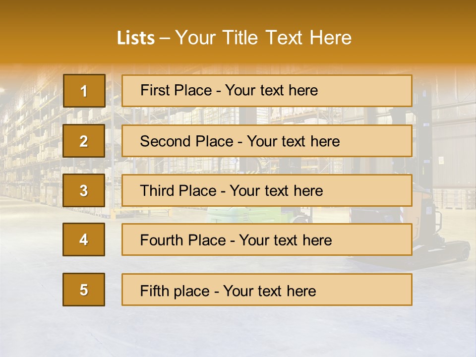 Big Goods Transportation PowerPoint Template