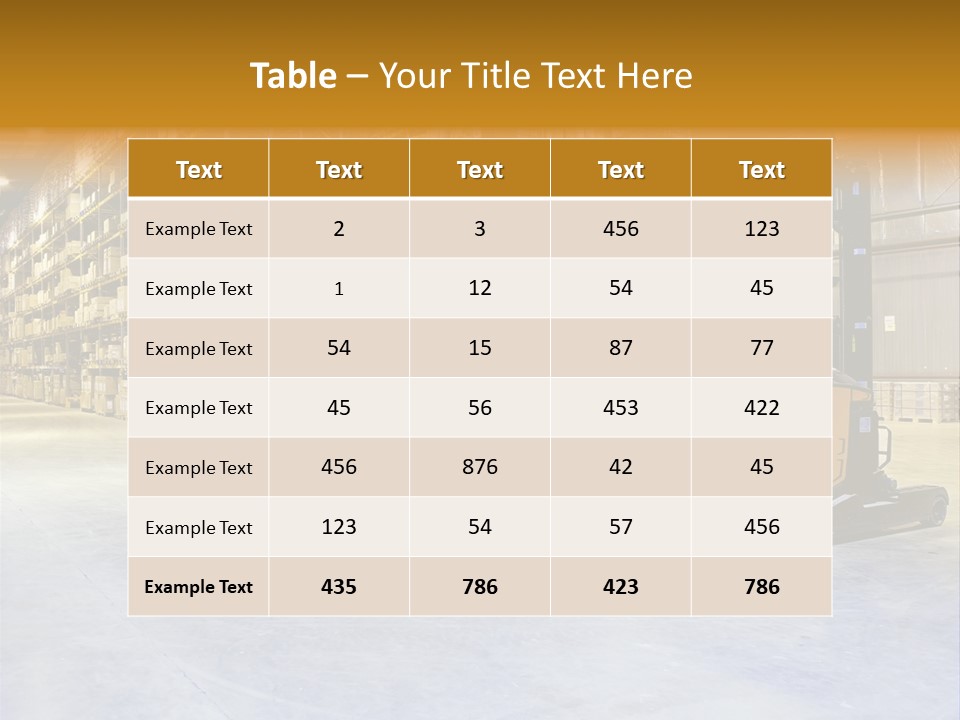 Big Goods Transportation PowerPoint Template