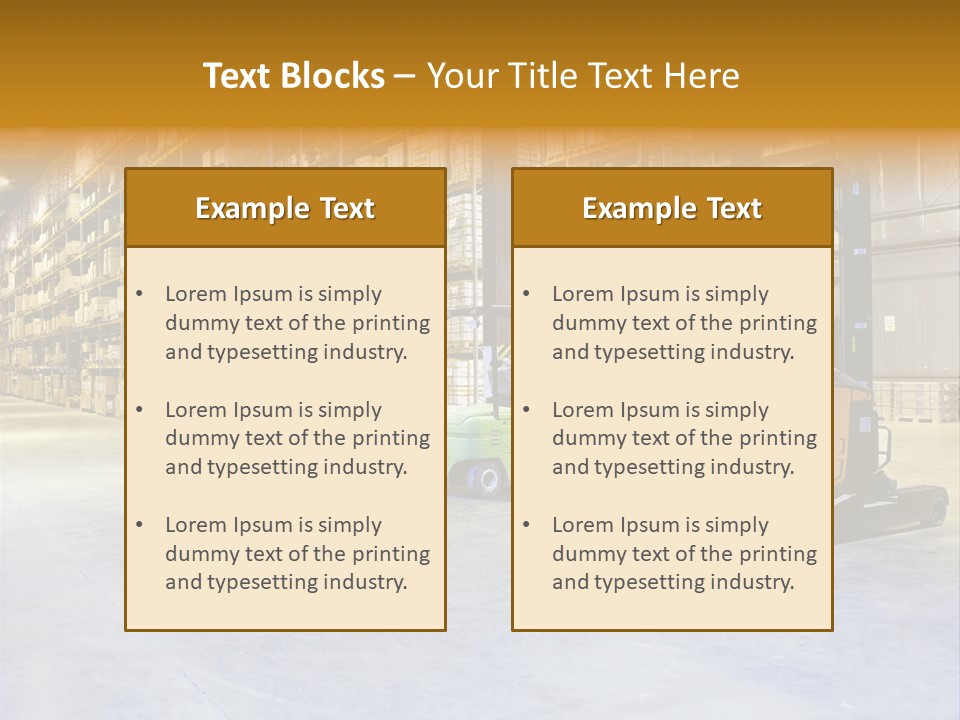 Big Goods Transportation PowerPoint Template