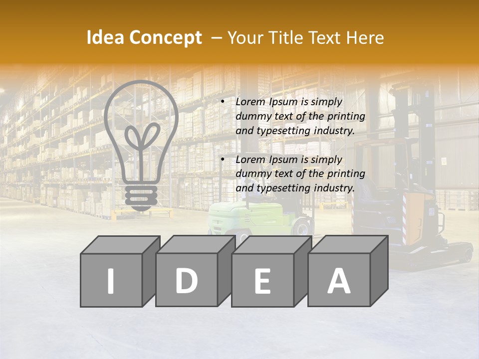 Big Goods Transportation PowerPoint Template