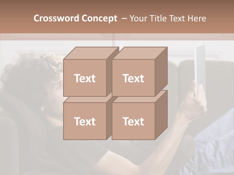 Two Seater Sofa Touchpad Wireless Technology PowerPoint Template