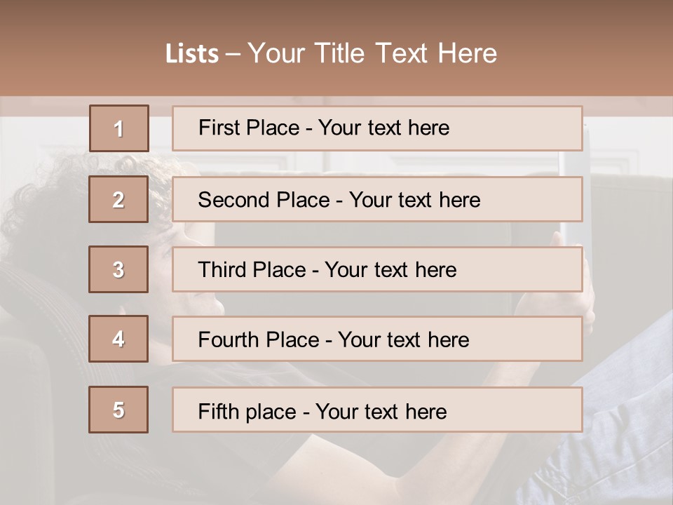 Two Seater Sofa Touchpad Wireless Technology PowerPoint Template