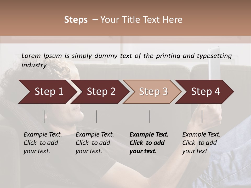 Two Seater Sofa Touchpad Wireless Technology PowerPoint Template