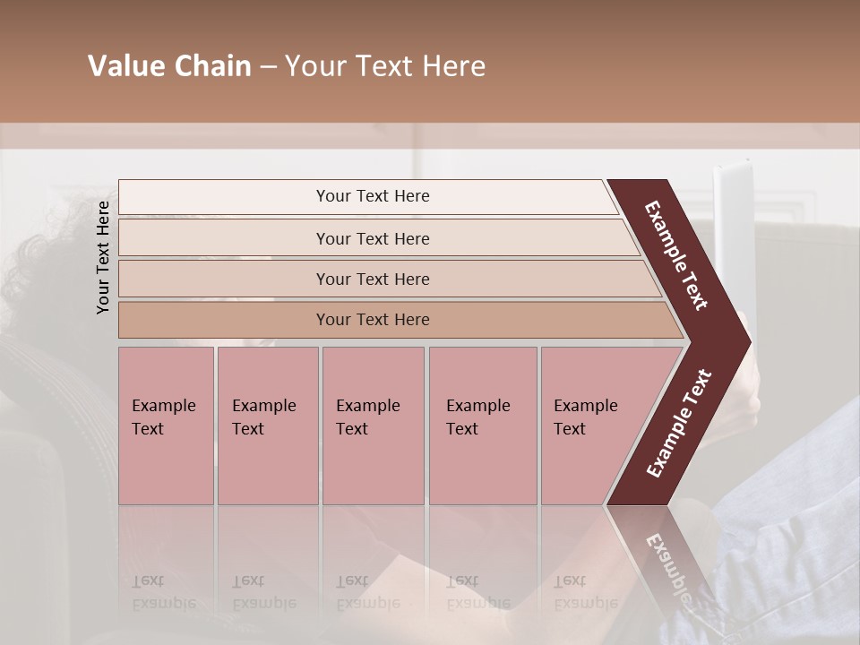 Two Seater Sofa Touchpad Wireless Technology PowerPoint Template
