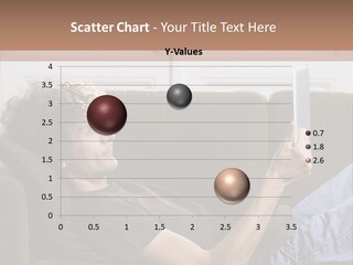 Two Seater Sofa Touchpad Wireless Technology PowerPoint Template