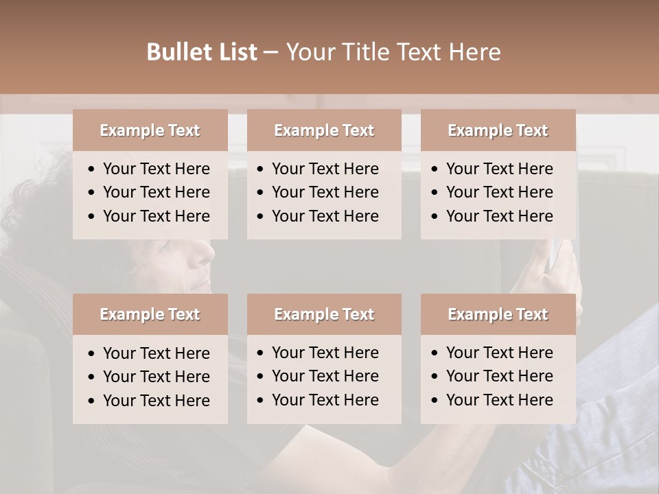 Two Seater Sofa Touchpad Wireless Technology PowerPoint Template