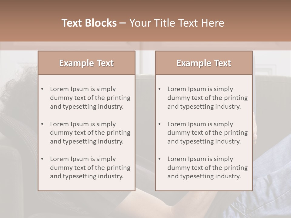 Two Seater Sofa Touchpad Wireless Technology PowerPoint Template