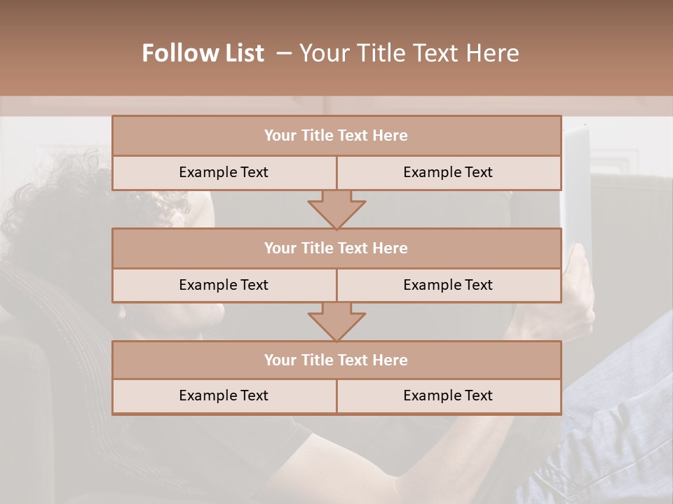 Two Seater Sofa Touchpad Wireless Technology PowerPoint Template