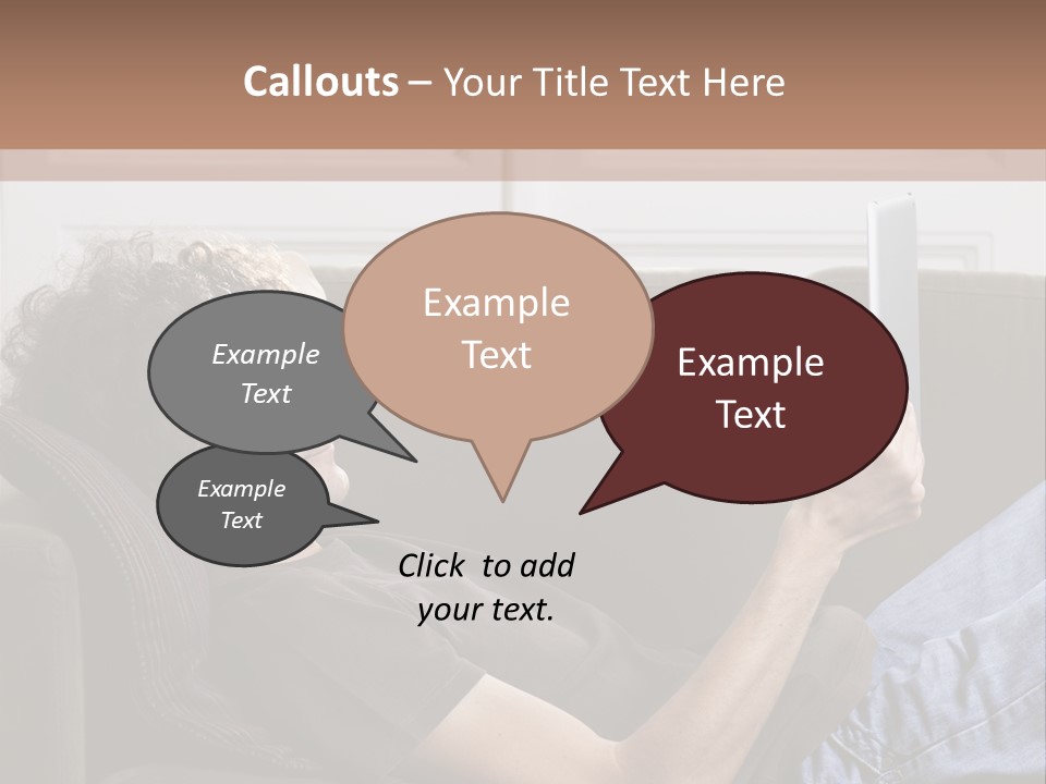 Two Seater Sofa Touchpad Wireless Technology PowerPoint Template