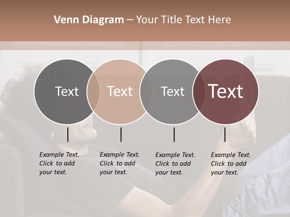 Two Seater Sofa Touchpad Wireless Technology PowerPoint Template