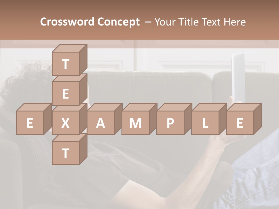 Two Seater Sofa Touchpad Wireless Technology PowerPoint Template