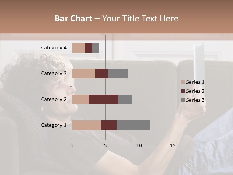Two Seater Sofa Touchpad Wireless Technology PowerPoint Template