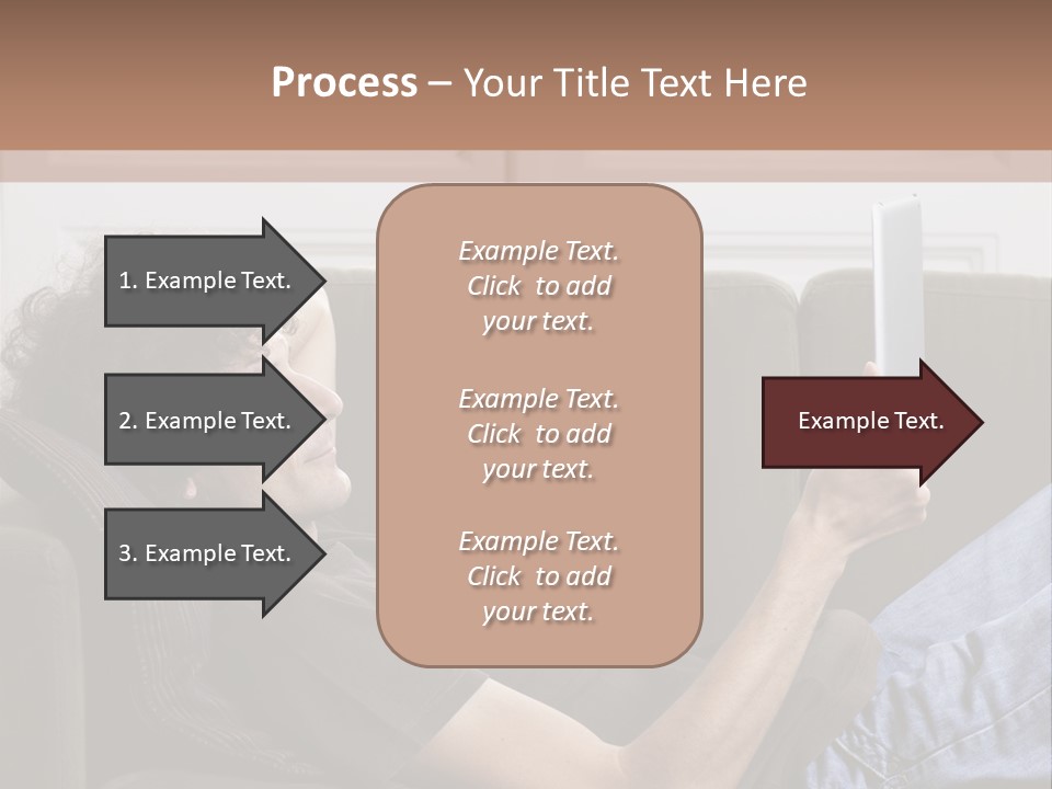 Two Seater Sofa Touchpad Wireless Technology PowerPoint Template