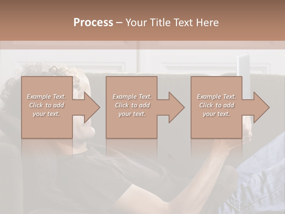 Two Seater Sofa Touchpad Wireless Technology PowerPoint Template