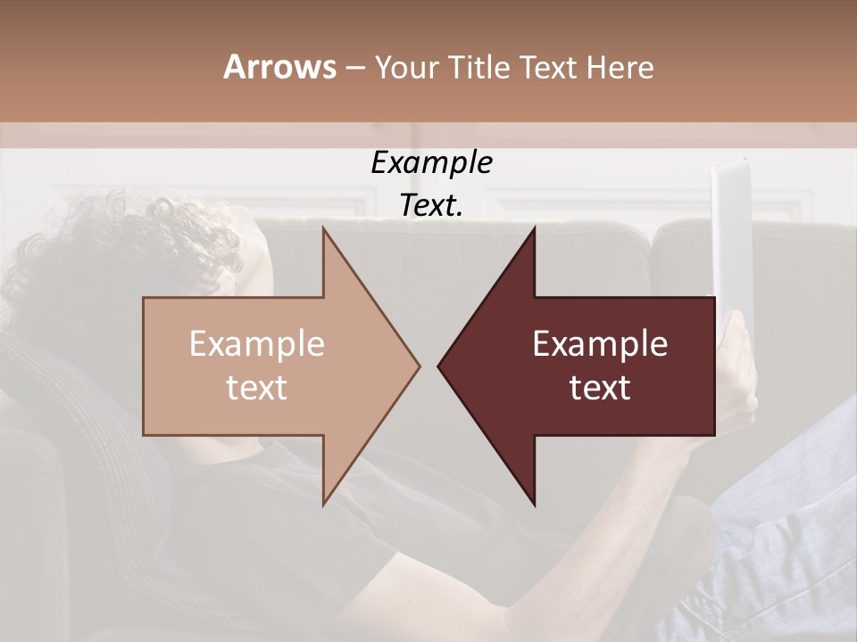 Two Seater Sofa Touchpad Wireless Technology PowerPoint Template