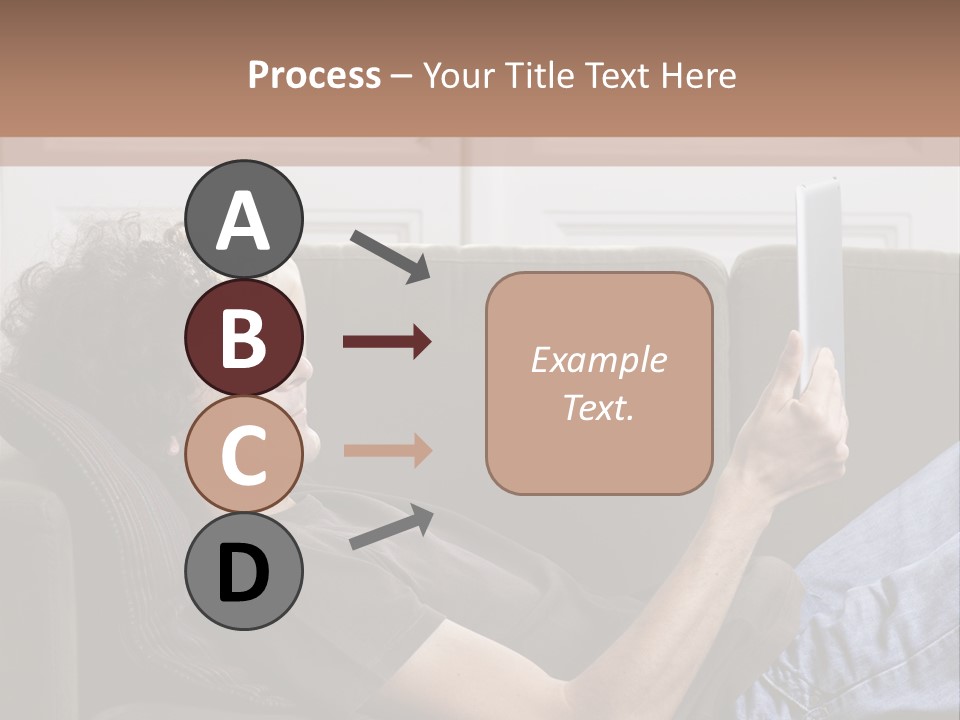 Two Seater Sofa Touchpad Wireless Technology PowerPoint Template