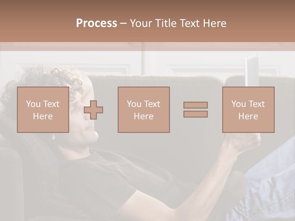 Two Seater Sofa Touchpad Wireless Technology PowerPoint Template
