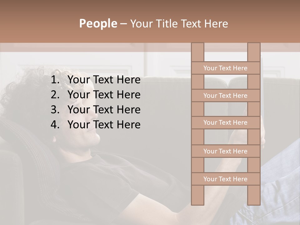 Two Seater Sofa Touchpad Wireless Technology PowerPoint Template
